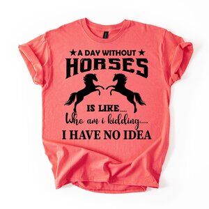 Equestrian T-Shirt for Women Horse Lover Gift Funny Saying Western Silhouette